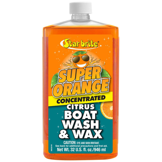 Super Orange Citrus Boat Wash & Wax - Fresh & Salt Water - Star brite Distributing, LLC